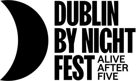 The logo for Dublin by night fest 2023