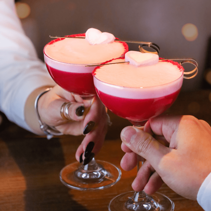 Valentine's Date Night Cocktail - Valentine's Day Dublin Restaurant